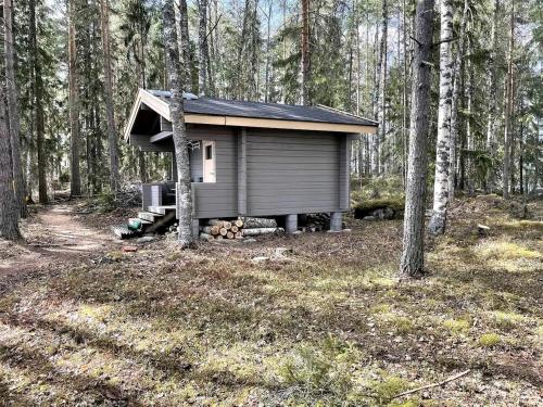 Off-Grid Waterfront Cabin Ideal for Nature and Adventure Lovers in Finland in Pohjaslahti
