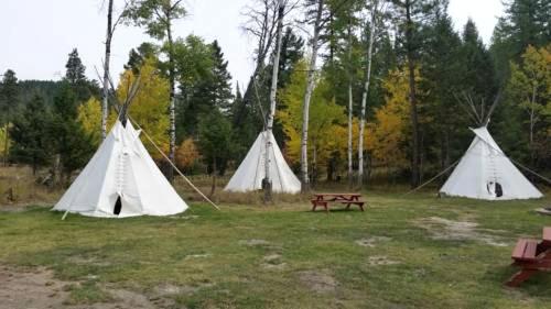 . Authentic Tipis with Stunning Mountain Views near Whitefish, Montana