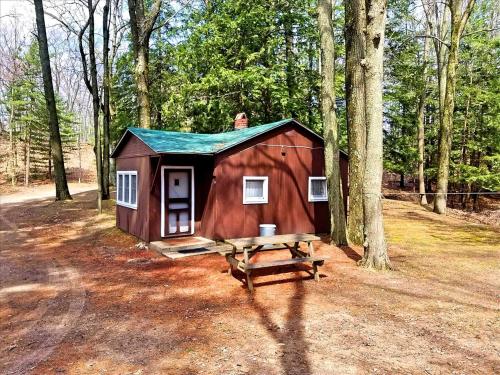 Cozy Lakeside Cabin in Manistee National Forest, Michigan, Wellston