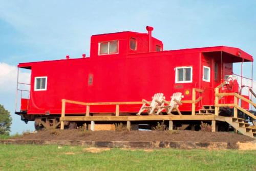 Gorgeous Caboose Rental for a Glamping Getaway in the Blue Ridge Mountains of Virginia · Fancy Gap