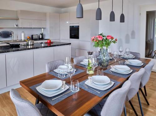 Konyha, Exklusive Panorama-Ferienwohnung für bis zu 6 Personen in Bad Aibling (Exklusive Panorama-Ferienwohnung fur bis zu 6 Personen in Bad Aibling) in Bad Aibling