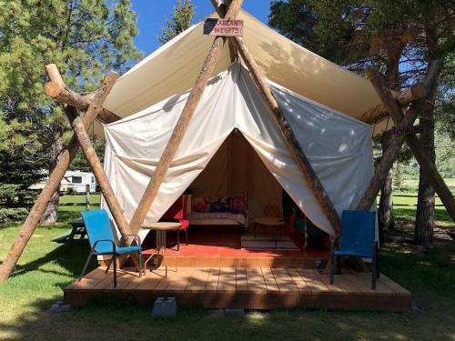 . Luxury Safari Tent in Irwin, Idaho near Jackson Hole & Palisades Lake