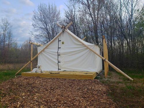 Fabulous Michigan Glamping Getaway near South Haven in Lacota