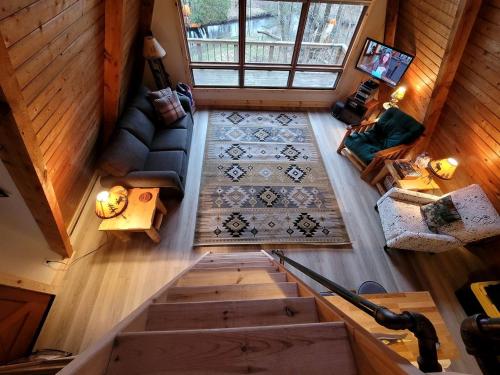 Secluded A-Frame Cabin with Private Riverfront on Little Manistee River near Tustin, Michigan in Luther (MI)
