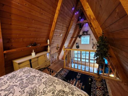 Secluded A-Frame Cabin with Private Riverfront on Little Manistee River near Tustin, Michigan in Luther (MI)