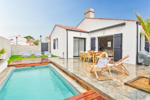 Piscine chauffée - Maison 6 adultes 2 enfants - Location saisonnière - Noirmoutier-en-l'Île