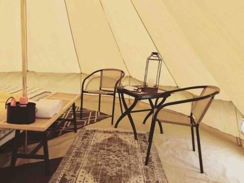 Charming Equipped Bell Tent Surrounded by Nature in Oklahoma in Tishomingo