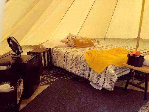 Charming Equipped Bell Tent Surrounded by Nature in Oklahoma in Tishomingo