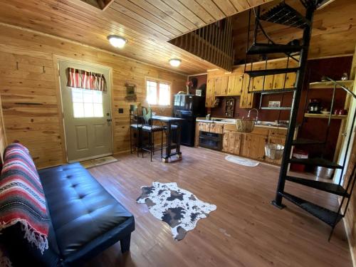 Kitchen, Cozy Cabin Rental and Cowboy Experience at a Tennessee Dude Ranch in Dunlap (TN)