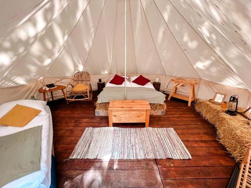 Group Glamping Bell Tents Camp Perfect to Reconnect with Nature in Germany in Auderath