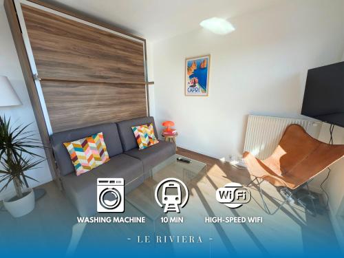 Le Riviera - Studio Neuf & Lumineux - Avec Balcon - Location saisonnière - Vincennes
