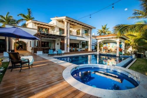 Magnificent Canal House with Dock and Adjacent Golf