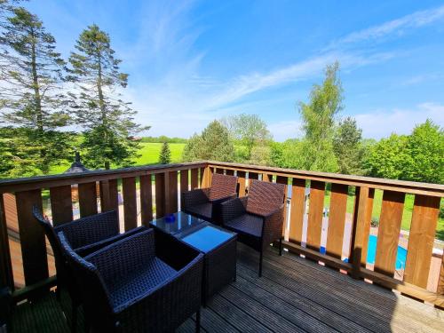 Balkons/terase, Ferienwohnung "Feldkieker" in Schwartbuck in Švartbuka