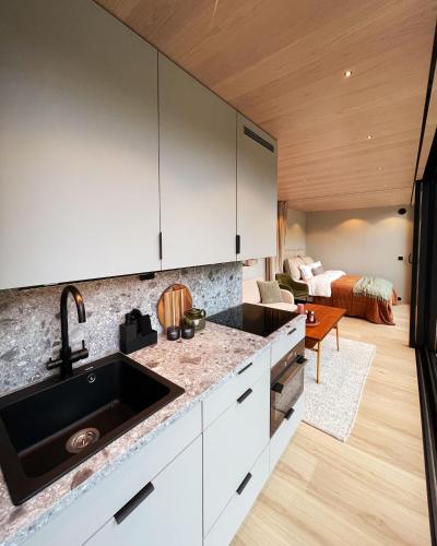 30 négyzetméteres, 2 hálószobás  1 fürdőszobával Flam Waterfront területén (Flåm Retreat) in Flam