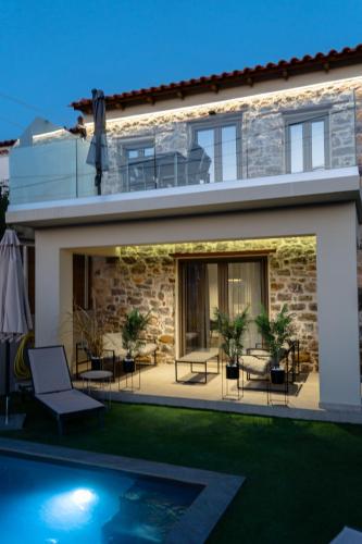 Balkons/terase, Piedra Luxury Apartments in Pirgiotika (Argolis)