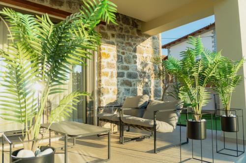 Balkons/terase, Piedra Luxury Apartments in Pirgiotika (Argolis)