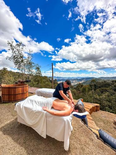 Massage, Wagon Cella faroeste com Spa em Campos in Santa Clara