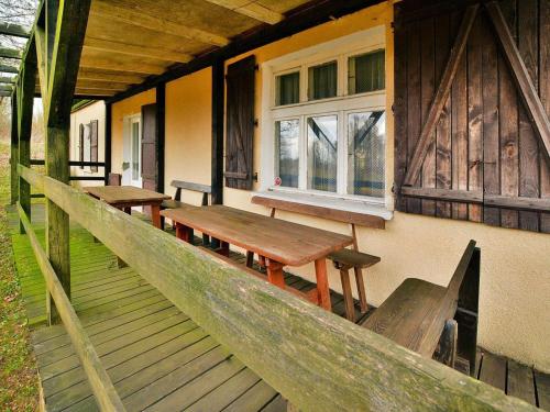 Balkons/terase, Rural holiday home with fireplace, Grabczyn in Grąbczyn