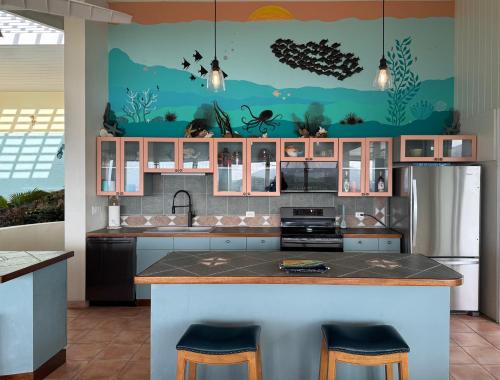 廚房, H2O Eco Villa in 聖托馬斯