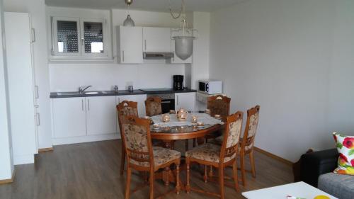Konyha, Nordrand-Apartment in Donaustadt