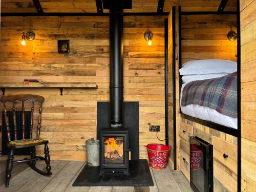 Shepherd's Huts at Cotswold Hills Country Park in Salford