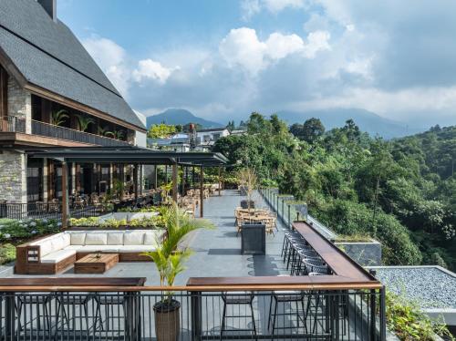 餐廳, Plataran Puncak Resort in 奔札