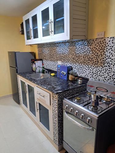 Konyha, Maravilloso Apartamento Pequeño (Maravilloso Apartamento Pequeno) in Villa Mella