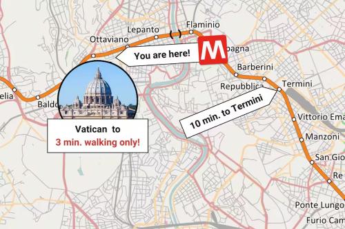 Lovely 5 min walk to Saint Peter Basilica, Řím (fotografie 5)