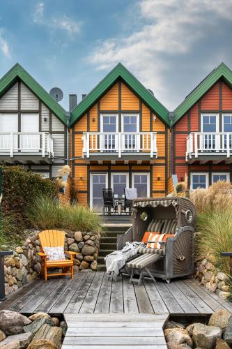 Eksterijer hotela, Hafenspaß - Sauna, Steg, Hafenblick, Kamin, Terrasse in Olpenitz
