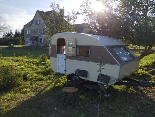 DDR Wohnwagen QEK AERO in Sandau, Deutschland