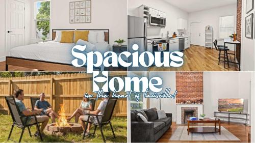 Cozy 2-Floor Home 5BR 3BA 2 Kitchens Backyard in Louisville, USA