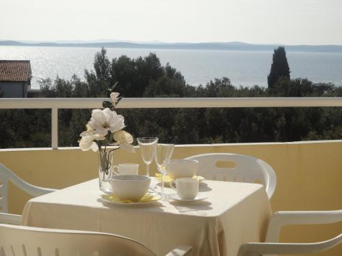 Erkély/terasz, Apartments Parac in Petrcane Városközpont