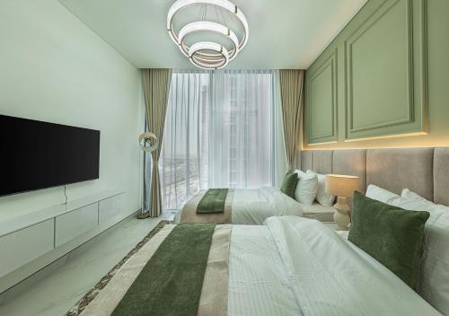 Luxurious 2- Bedroom Apartment with Canal & Burj Khalifa Views, Dubai (foto 8)