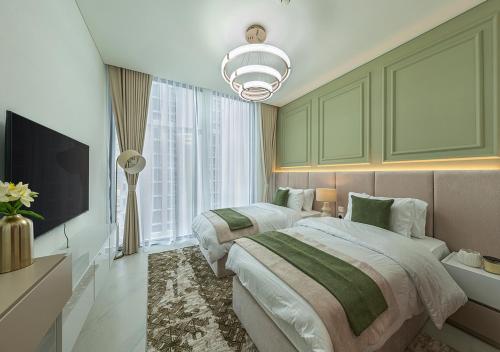 Luxurious 2- Bedroom Apartment with Canal & Burj Khalifa Views, Dubai (foto 6)