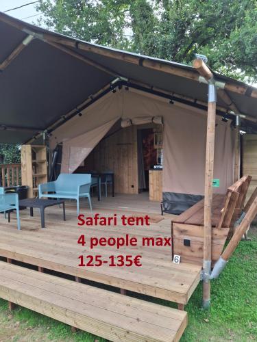 Camping des 3 Pommiers - Tentes Safari gîte à louer Herock