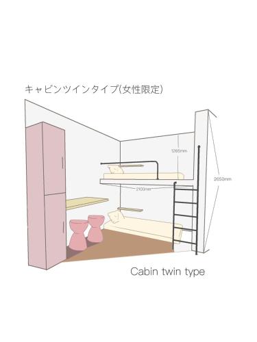 HOTEL minimumms女性専用カプセルホテルWomen only hotel