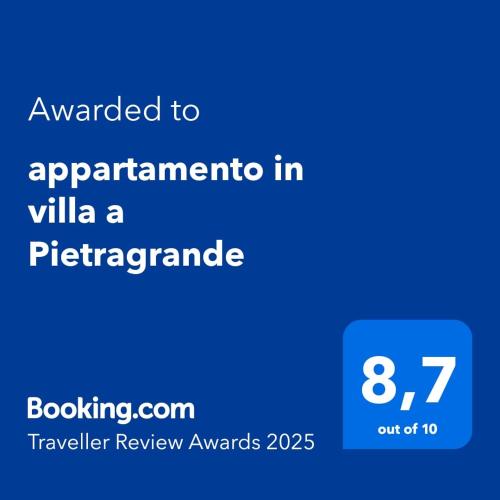 appartamento in villa a Pietragrande Villa Mi Vida 5