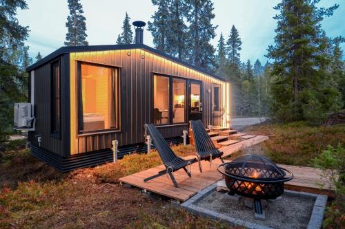 Landscape Cottages - Fell Village XXL, Nature View with Fireplace, Sauna, Kitchen (Lapland Landscape XXL Cabin with Nature View, Sauna, Fireplace & Kitchen, Sodankyla, Luosto, Fell Vi) in 索丹克萊