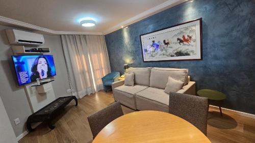 Flat-Apart hotel dois quartos c/uma suíte e vaga, São Paulo
