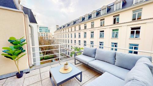 Studio cosy centre Bruxelles avec balcon pour 2personnes, Брюссель (фото 9)