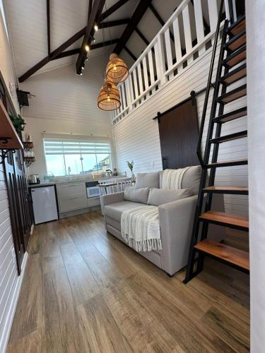 Cabana premium com hidromassagem e vista para o pôr-do-sol