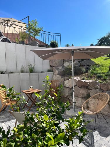 陽台/露台, Panorama Ferienwohnung Horben in 霍本