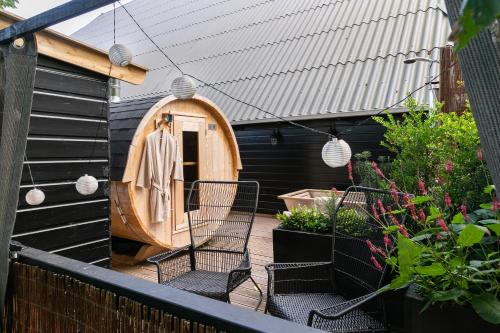 Hot tub, Logement Doosje in Kollumerland en Nieuwkruisland