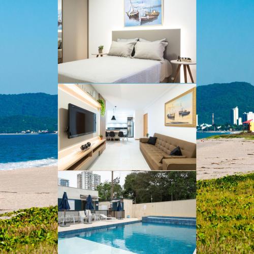 Apto Bal Picarras 150M PRAIA com PISICNA, sacada com CHURRASQUEIRA privativa, AR CONDICIONADO Wi Fi, PORTARIA 24h, PLAYGROUND INFANTIL, QUADRA DE ESPORTES vaga privativa de GARAGEM