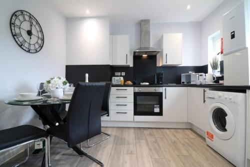 köök, Perfect 4 BR flat, sleeps 8 in Chapelhall