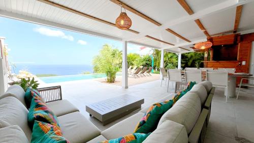 Balkon/teras, Villa Manitou in Bouillante