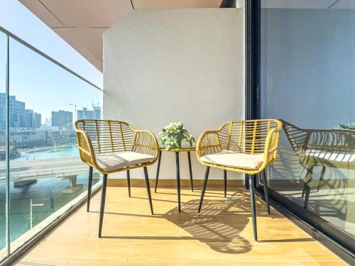 Charming Studio - Full Canal Views - 5 min walk from ADGM, Cleveland and Galleria - Perfect for Corp in Al Maryah -saari