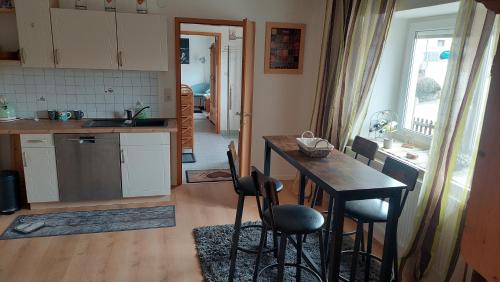 köök, Dreiburgen Ferienwohnung Schlossblick in Furstenstein
