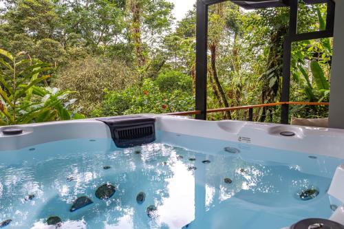 Hot tub, Tifakara Boutique Hotel & Birding Oasis in La Fortuna