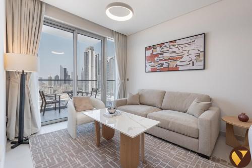Vogue Downtown Stylish two Bedroom Apartment with Full Burj Khalifa View from Balcony and full amenities - Steps away From Dubai Mall and Burj Khalifa, Dubái (foto 8)
